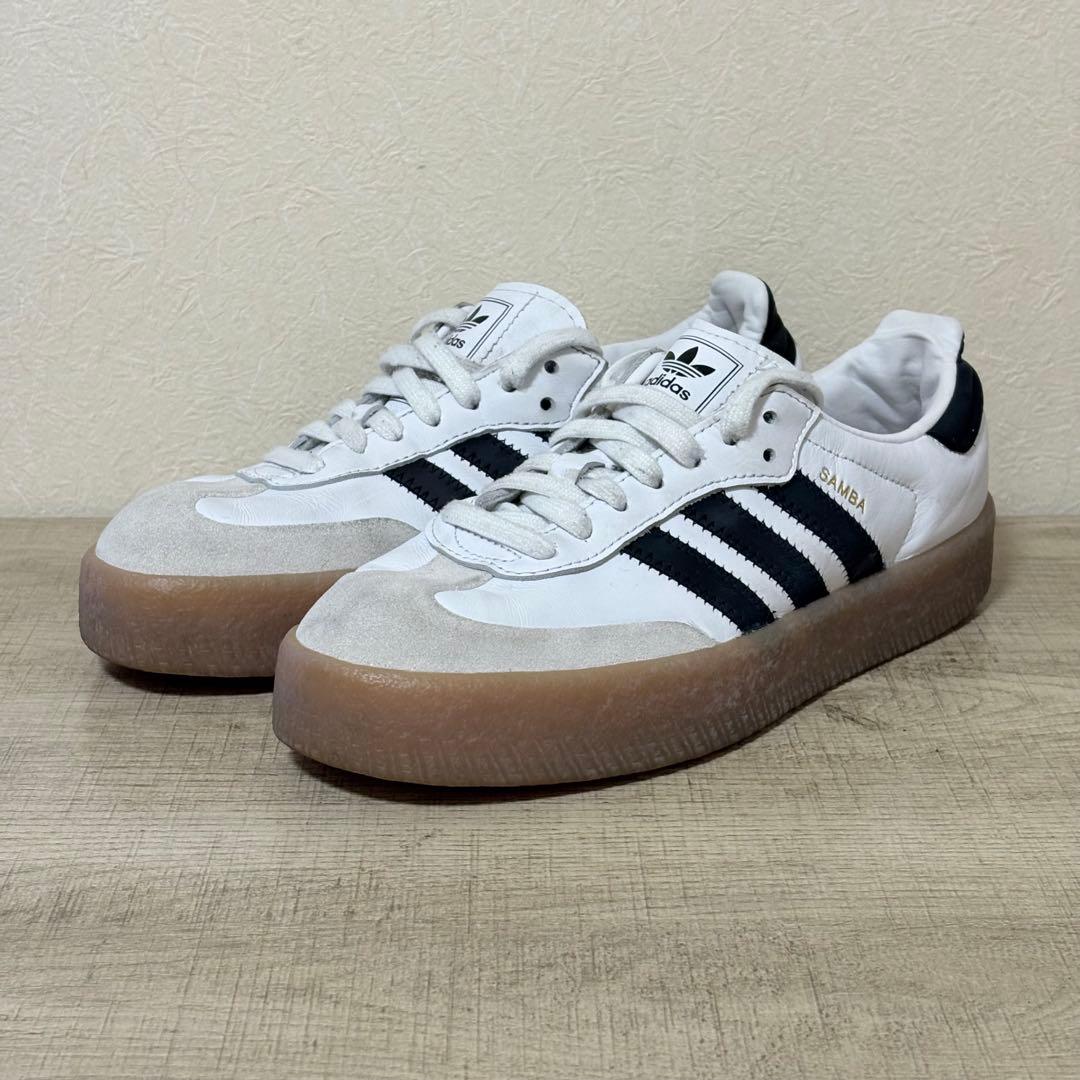 adidas originals SAMBA 24.5cm ホワイト ブラック