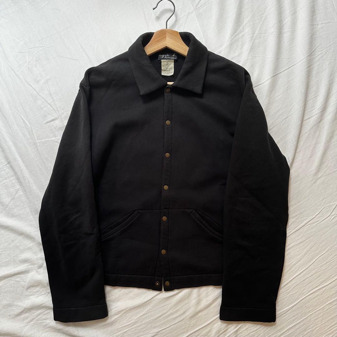 00s archive agnès b. スウェットボタンジャケット 黒 短丈 00s archive agnès b. スウェットボタンジャケット 黒 短丈 - メルカリ