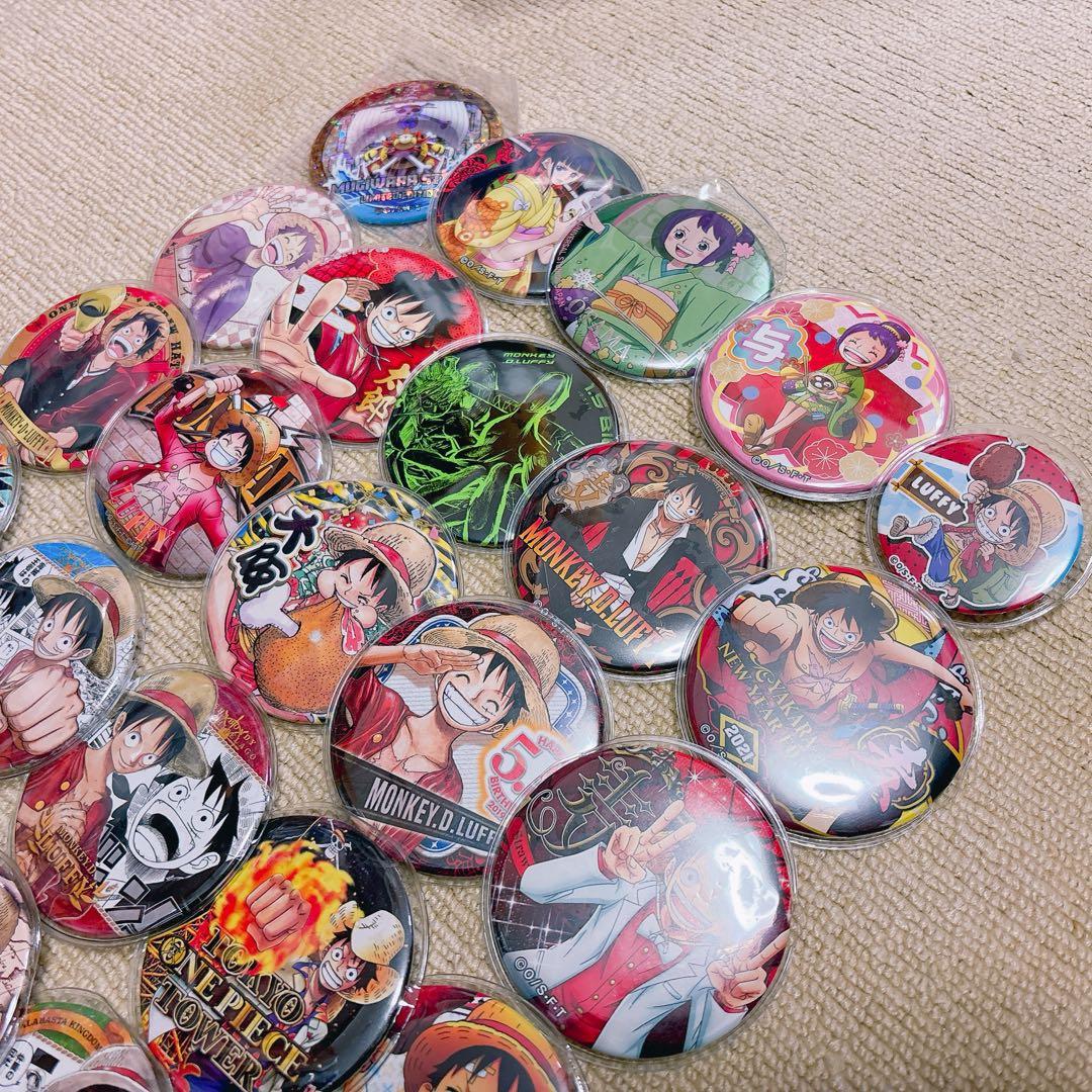 ONE PIECE ルフィ 輩缶バッチ 35個セット 日本限定