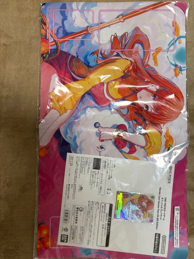 新品未開封 ワンピース カードゲーム プレイマット ナミ ゼウス - メルカリ