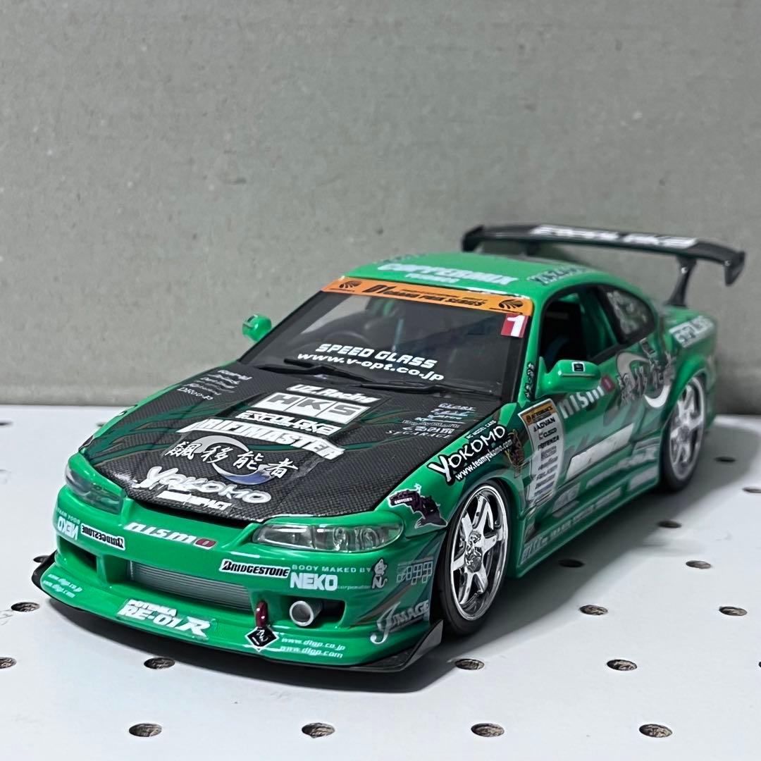 1/24 ホットワークス シルビアS15 圭オフィス D1グランプリ - メルカリ