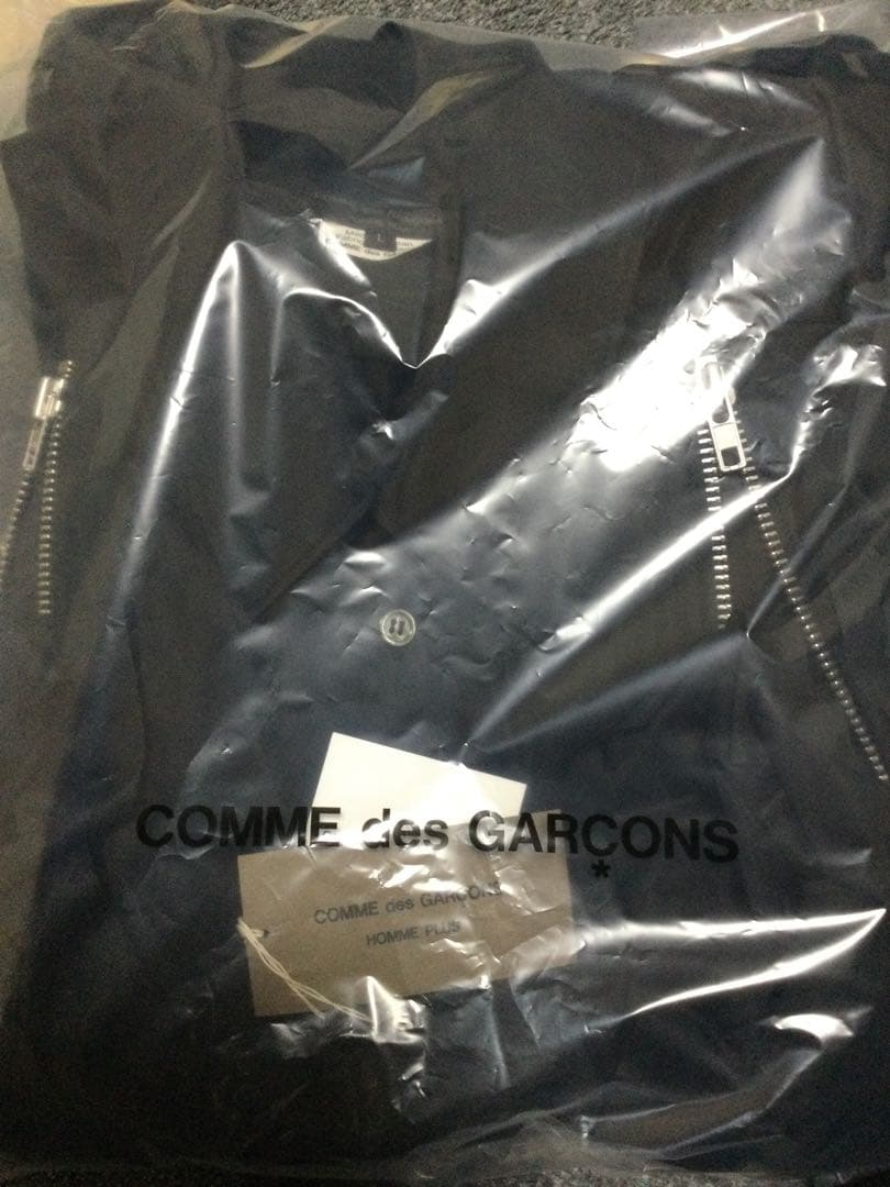 26SS コムデギャルソンオムプリュス ジップフリルブラウス シャツ BK L