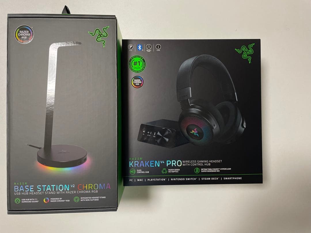 ヘッドホン Razer Kraken v4 Pro/Base Station Chroma Amazon.co.jp: Razer レイザー Kraken V4 Pro ワイヤレスゲーミング