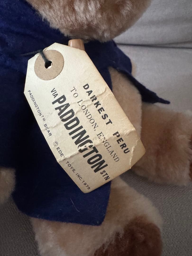 EDEN パディントンベア 1975 ヴィンテージ 紙タグ付き
