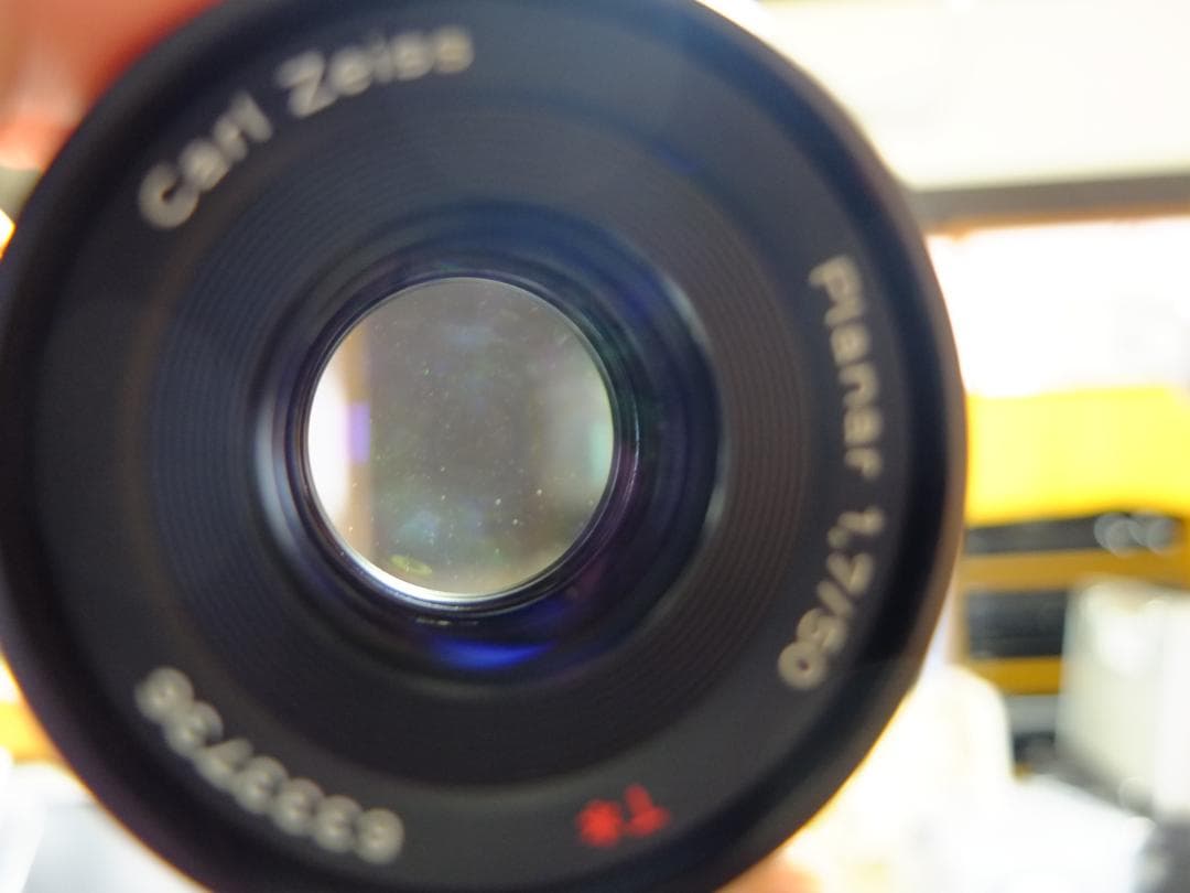 コンタックスRTS／プラナー50mmf1.7純正フード付【実写確認済整備品