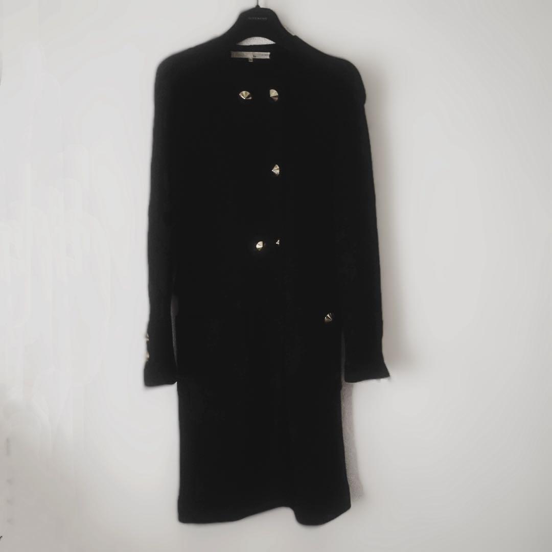 3.1 Phillip Lim スリーワンフィリップリムノーカラーコートブラック