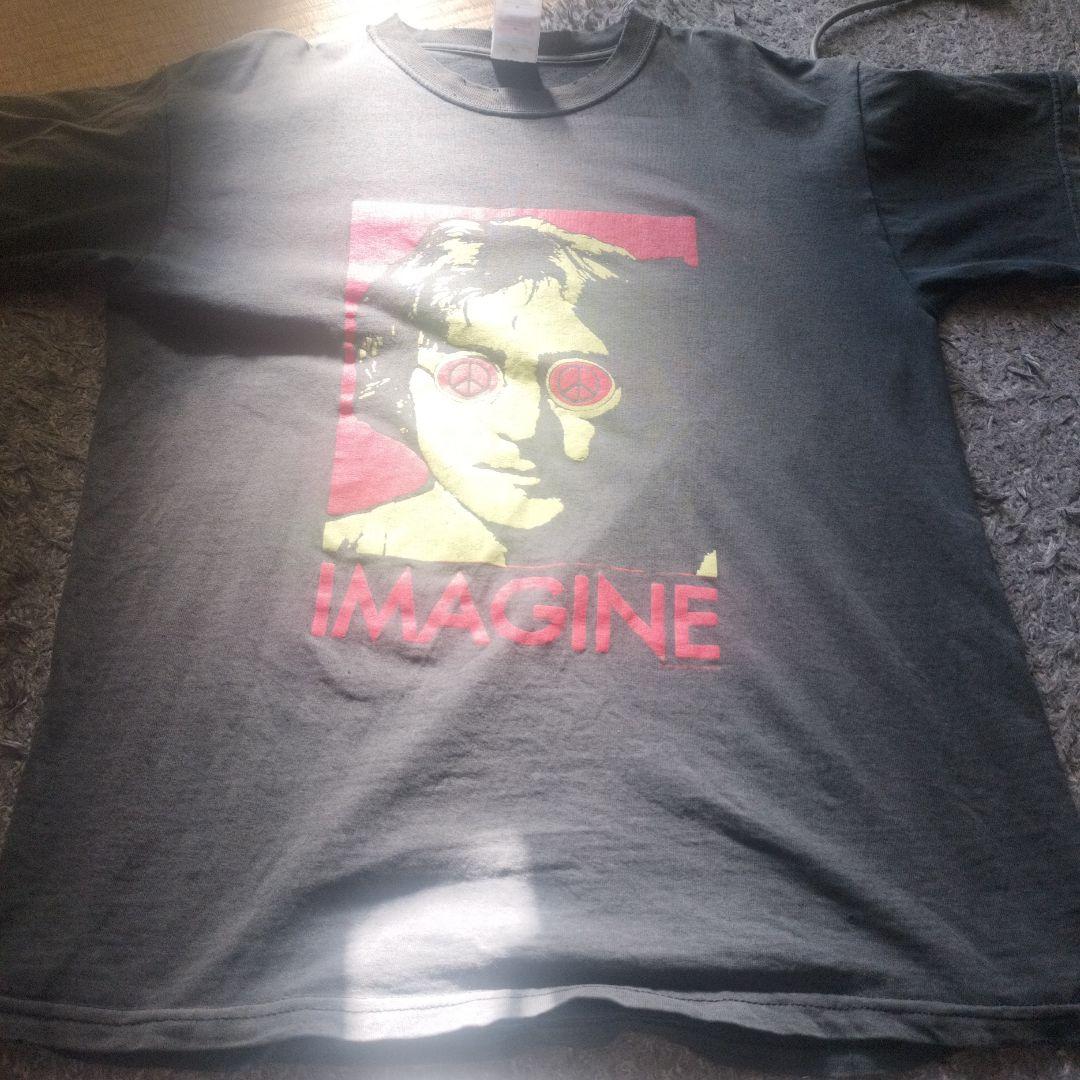 ジョン・レノン IMAGINE Tシャツ グレー