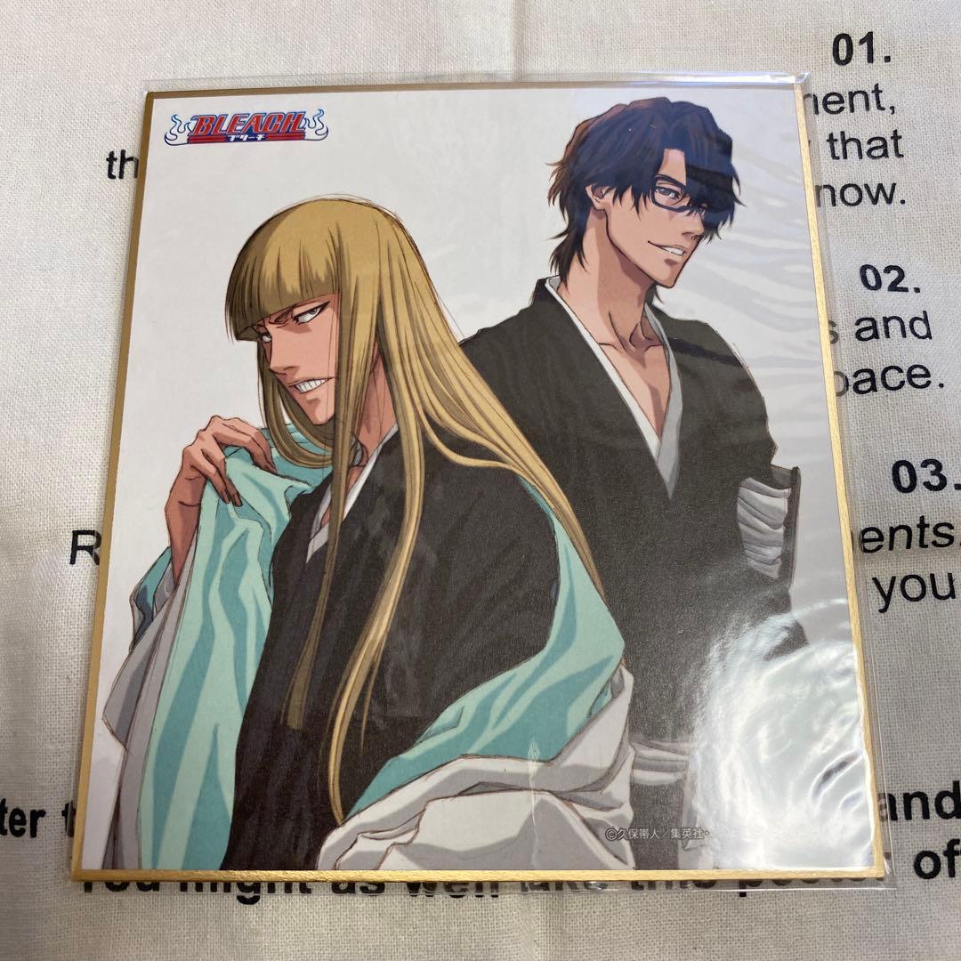 BLEACH ぴえろ 40周年記念 ミニ色紙 平子真子・藍染惣右介 - メルカリ