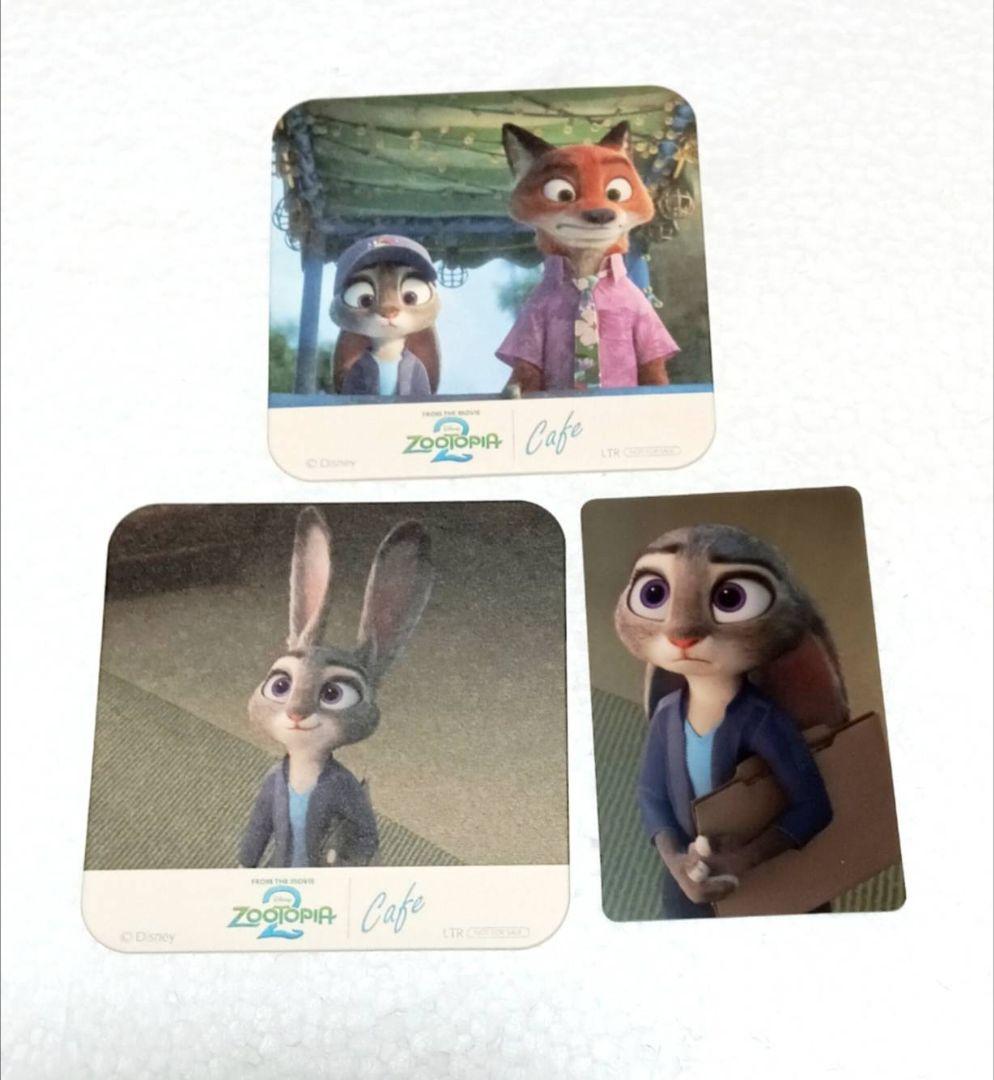 ズートピア2 オーマイカフェ 予約特典カード ジュディ コースター