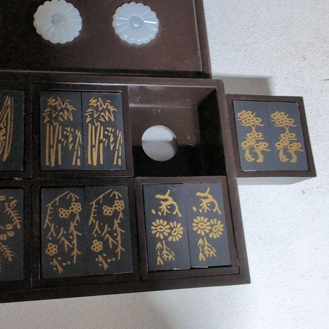 香道具志野流　十種香札銀葉盤　樹脂製