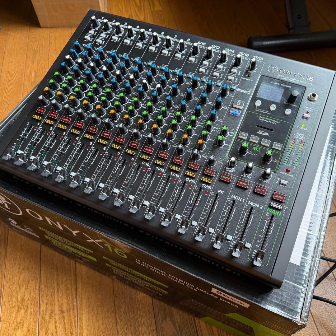 Mackie ONYX16アナログミキサー 高音質】【おすすめ】MACKIE/Onyx16 アナログミキサー ライブ 定番