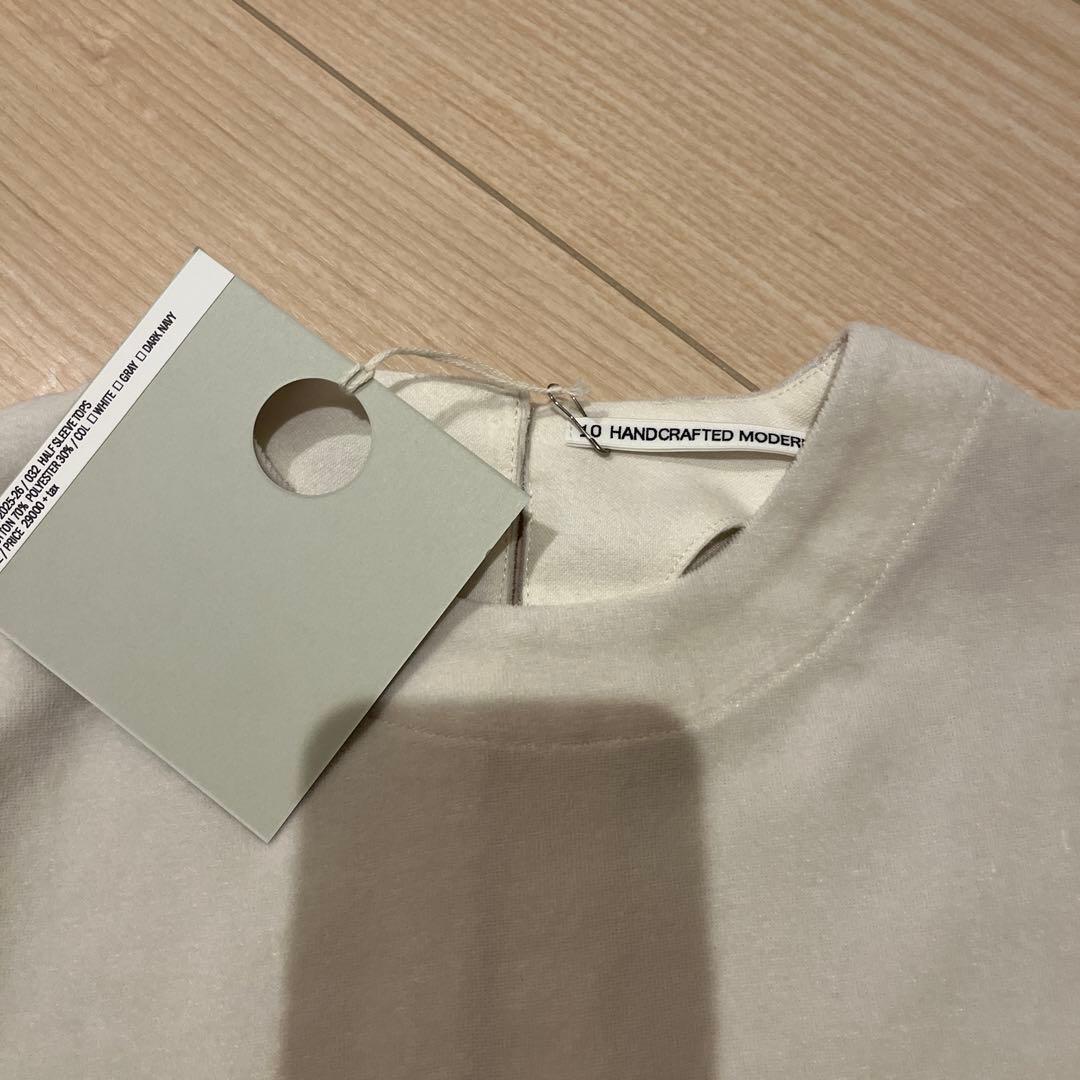 TENNE HANDCRAFTED MODERN ベロアハーフスリーブトップス - メルカリ