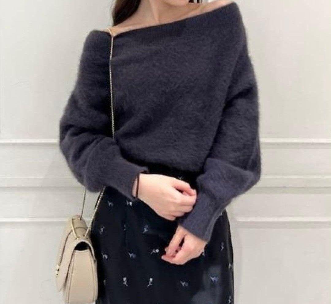 美品】フォックスアルパカオフショルプルオーバー SNIDEL - メルカリ