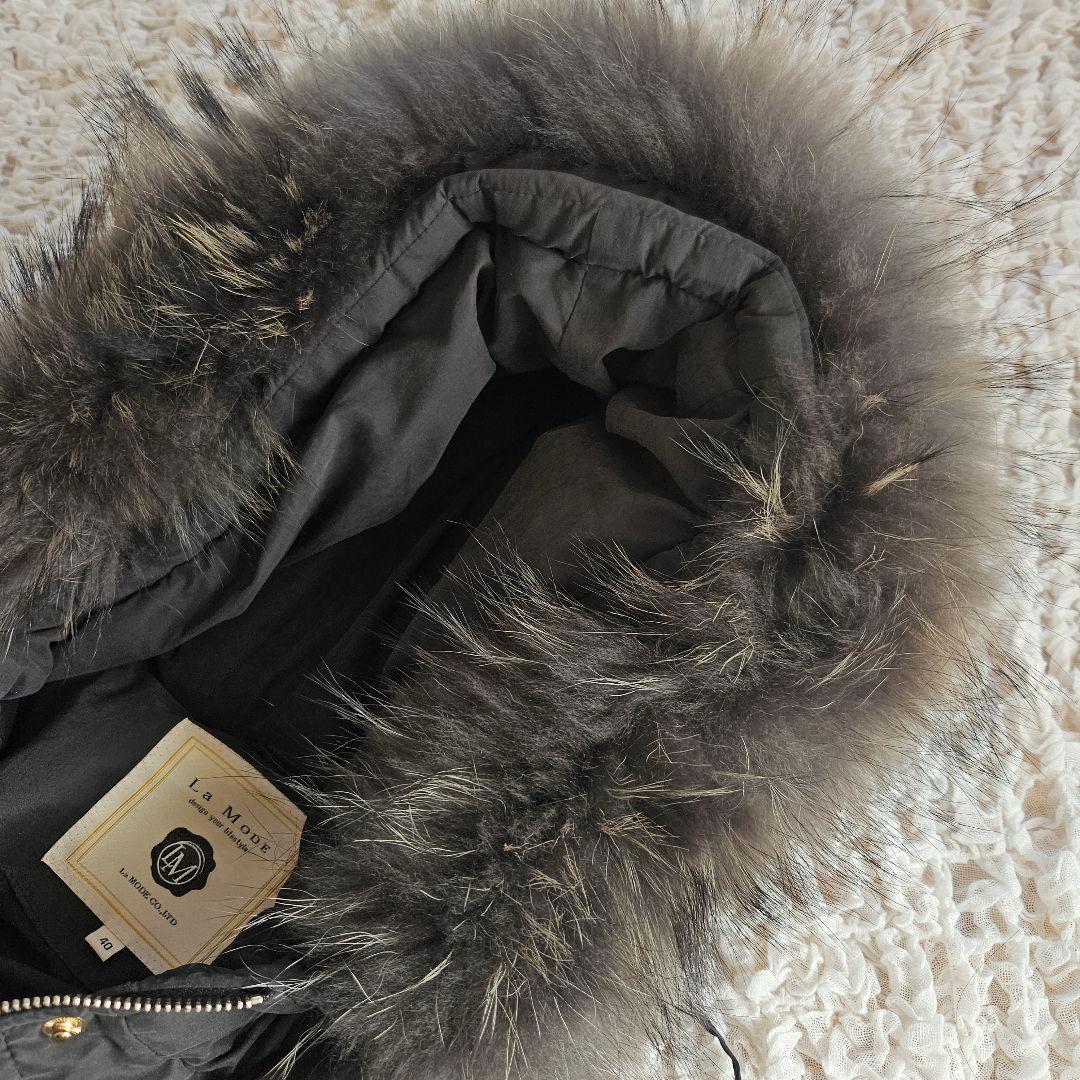 La Mode】軽量ダウンコート 黒 サイズ40 ダウン90% 手洗い可能 - メルカリ