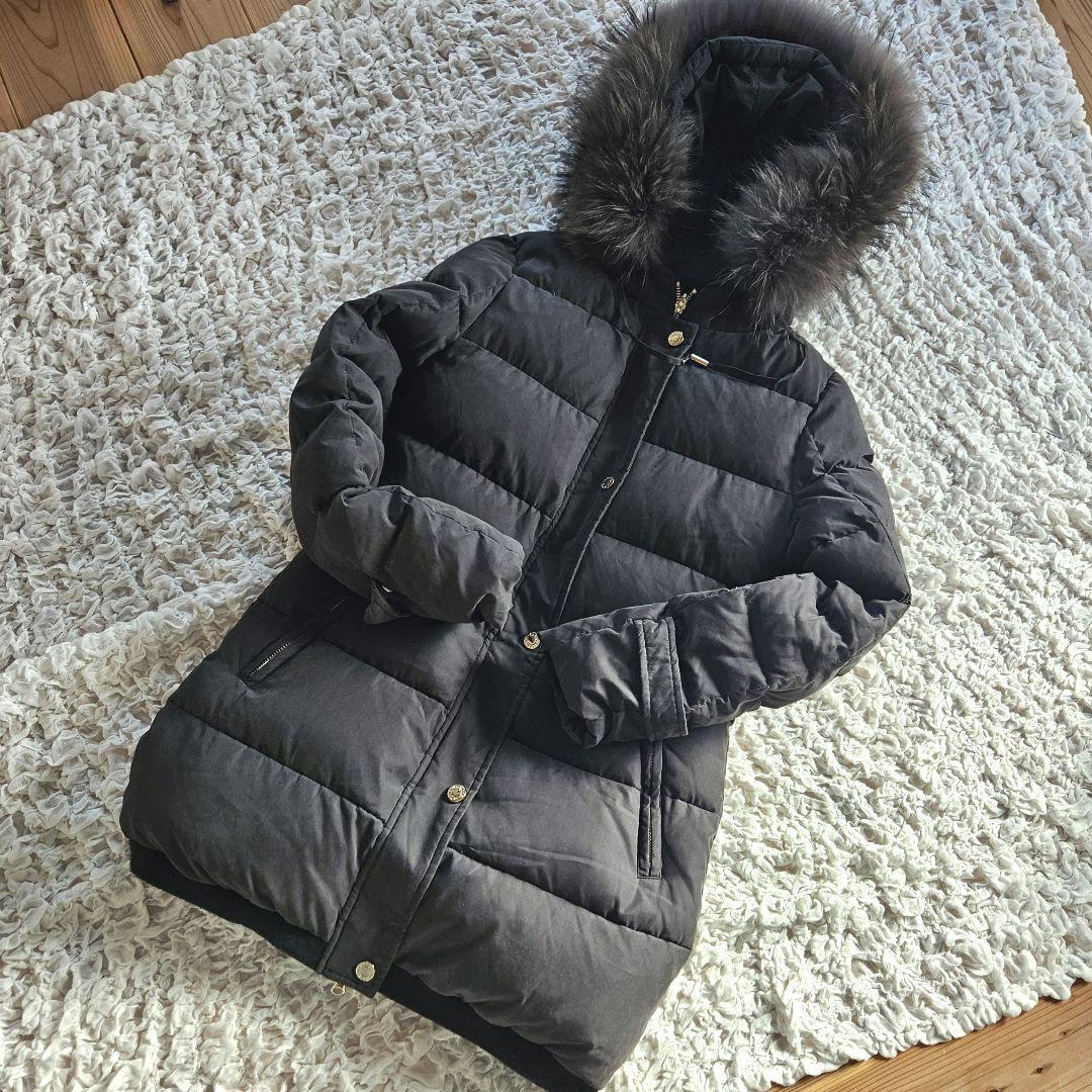 La Mode】軽量ダウンコート 黒 サイズ40 ダウン90% 手洗い可能 - メルカリ