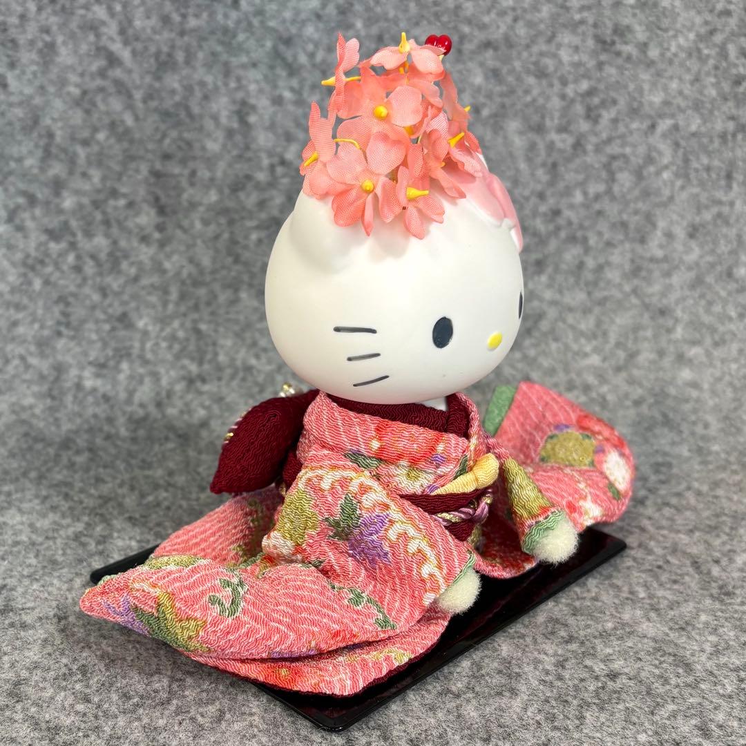 ハローキティ 陶器 ドール 着物 桜