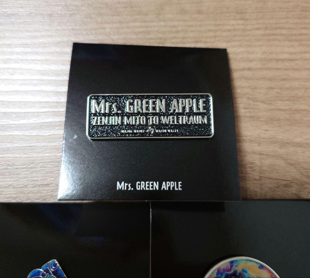 ゼンジン　ピンバッジ　Mrs. GREEN APPLE　ガチャ