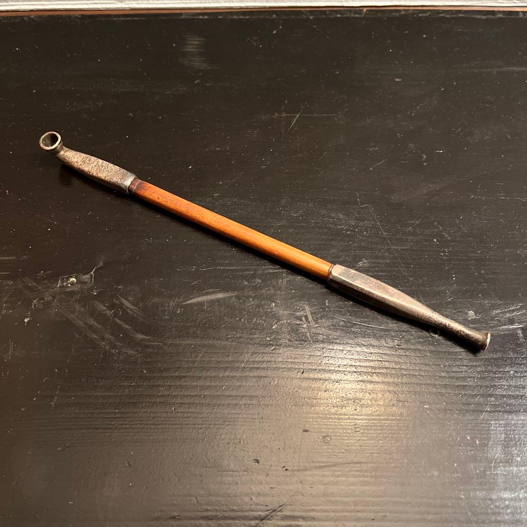 純銀製　刻印　キセル　時代物　送料無料　総重量48.8g 楽天市場】八久保煙管 鶺鴒 せきれい 約200mm 純銀 桐箱入り 北辰一刀