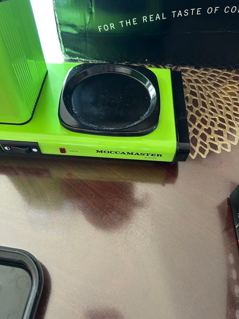 お値下げ済 Moccamaster コーヒーメーカー グリーン - メルカリ