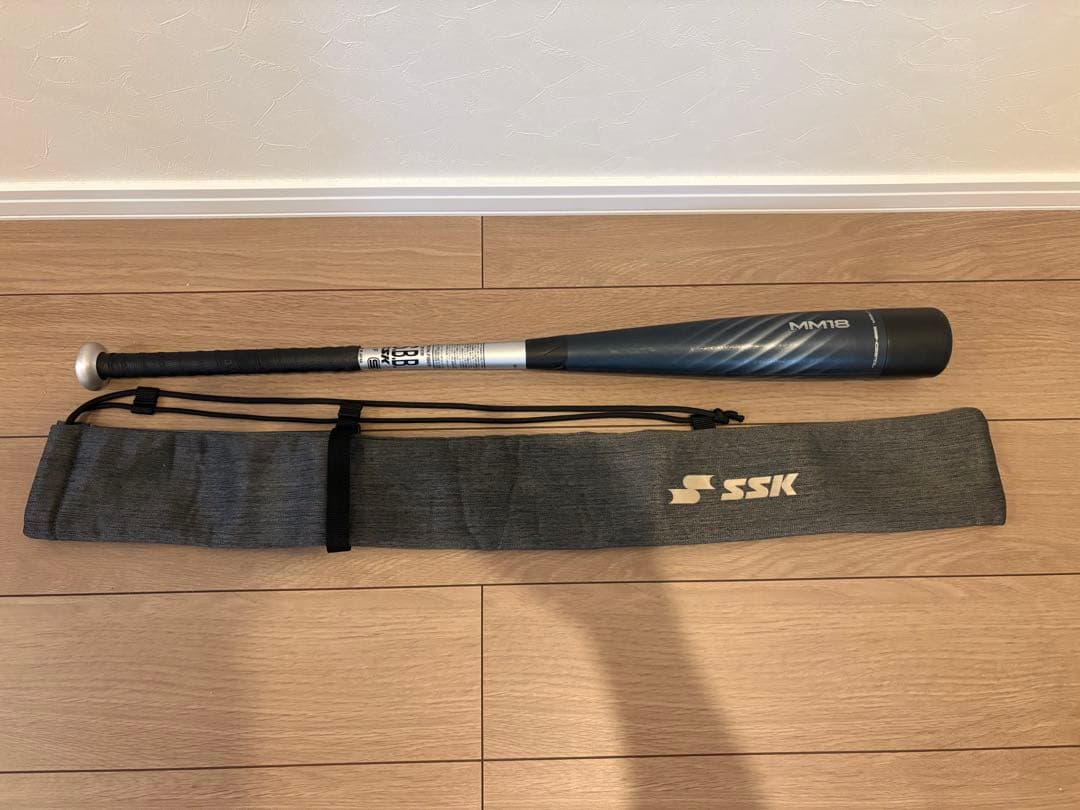 SSK MM18 軟式バット ブラック バットケース付き エスエスケイ（SSK） SSK MM18 少年軟式 バット 80cm 野球 少年野球