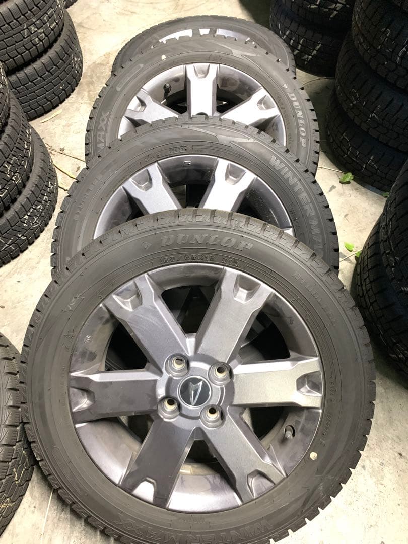 タフト純正ホイールスタッドレスタイヤセット 165/65R15 ダンロップ