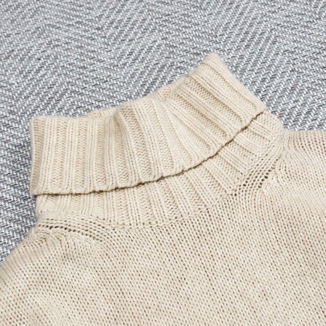 美品 ギャルリーヴィー ファインウールタートルネックニット ライト