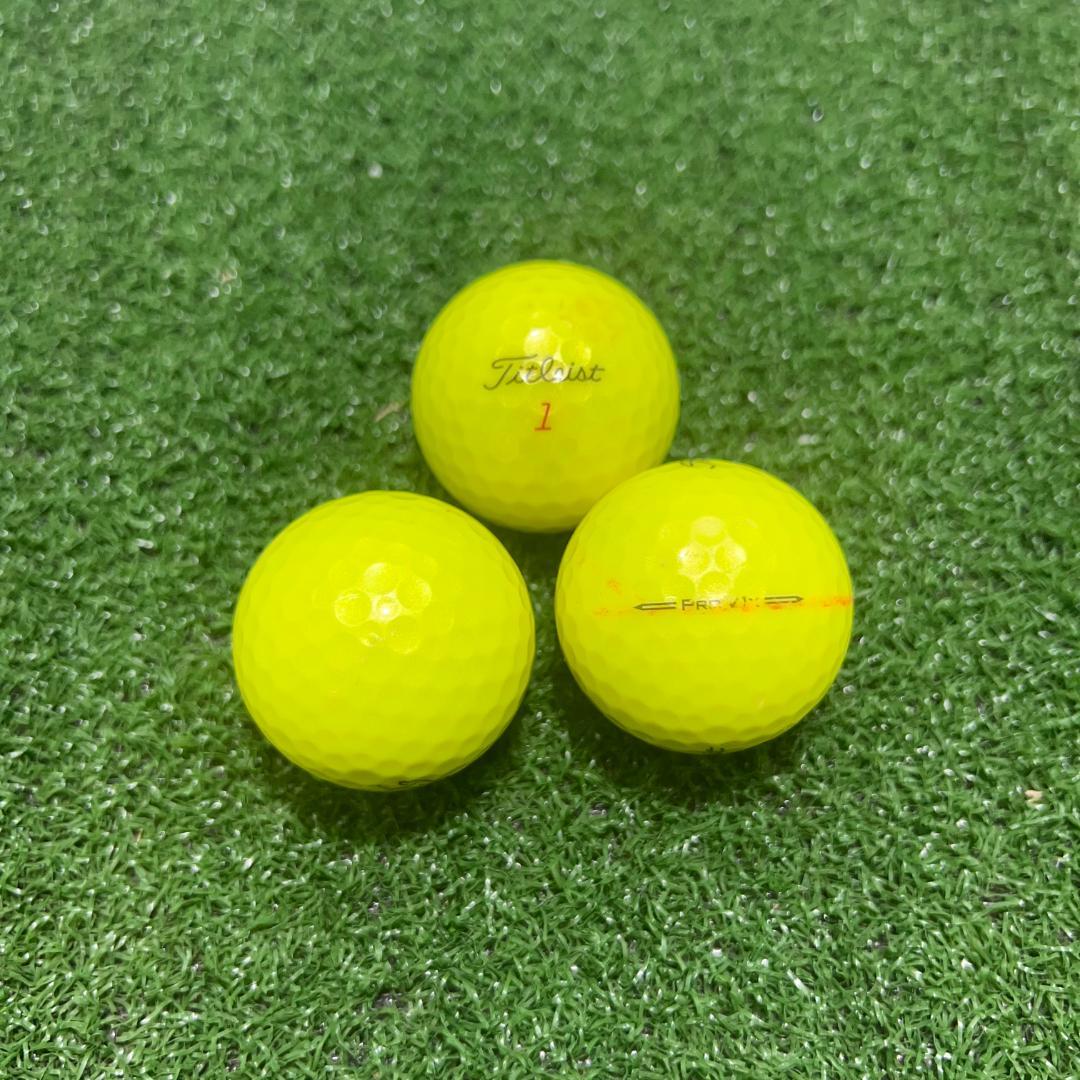 A53】 Titleist PROV1X 黄 2023年 ロストボール 24球 - メルカリ