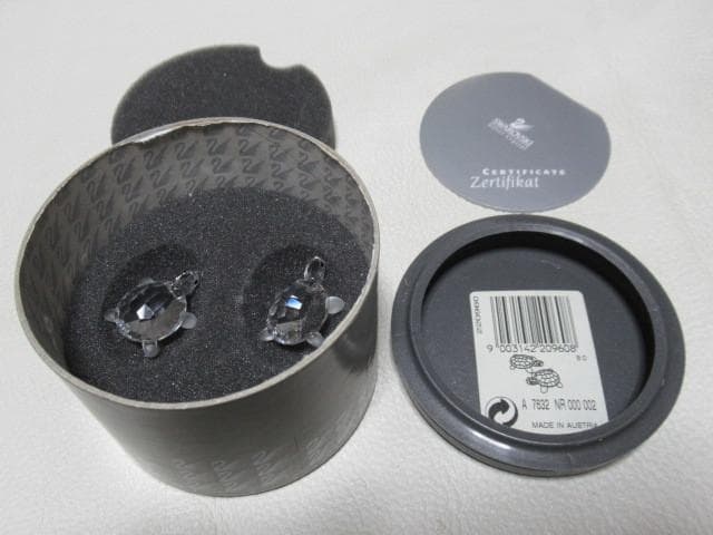 未使用 2000年廃盤品 オーストリア製◆スワロフスキー『子ガメ(2匹セット)』 楽天市場】スワロフスキー Swarovski 子ガメ 亀 カメ Crystal Baby