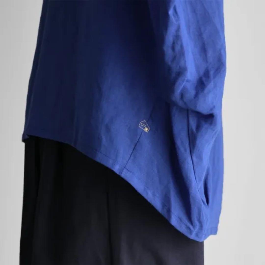 遠州織物HUIS.U608 （限定生産）極細コットンラミーコクーンプルオーバ