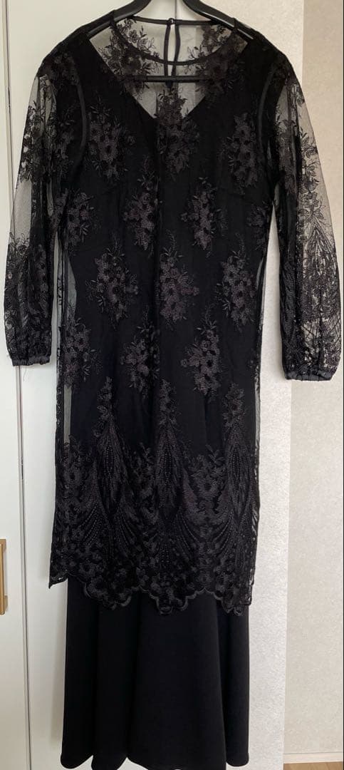 AMERI 3WAY LAYERED LACE DRESS ブラック - メルカリ