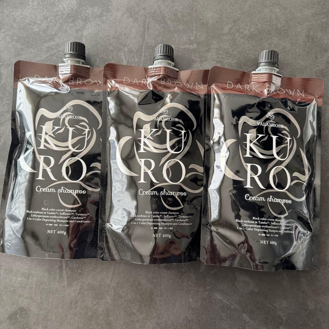 新品未開封】KUROクリームシャンプー400g✖️3個 - メルカリ
