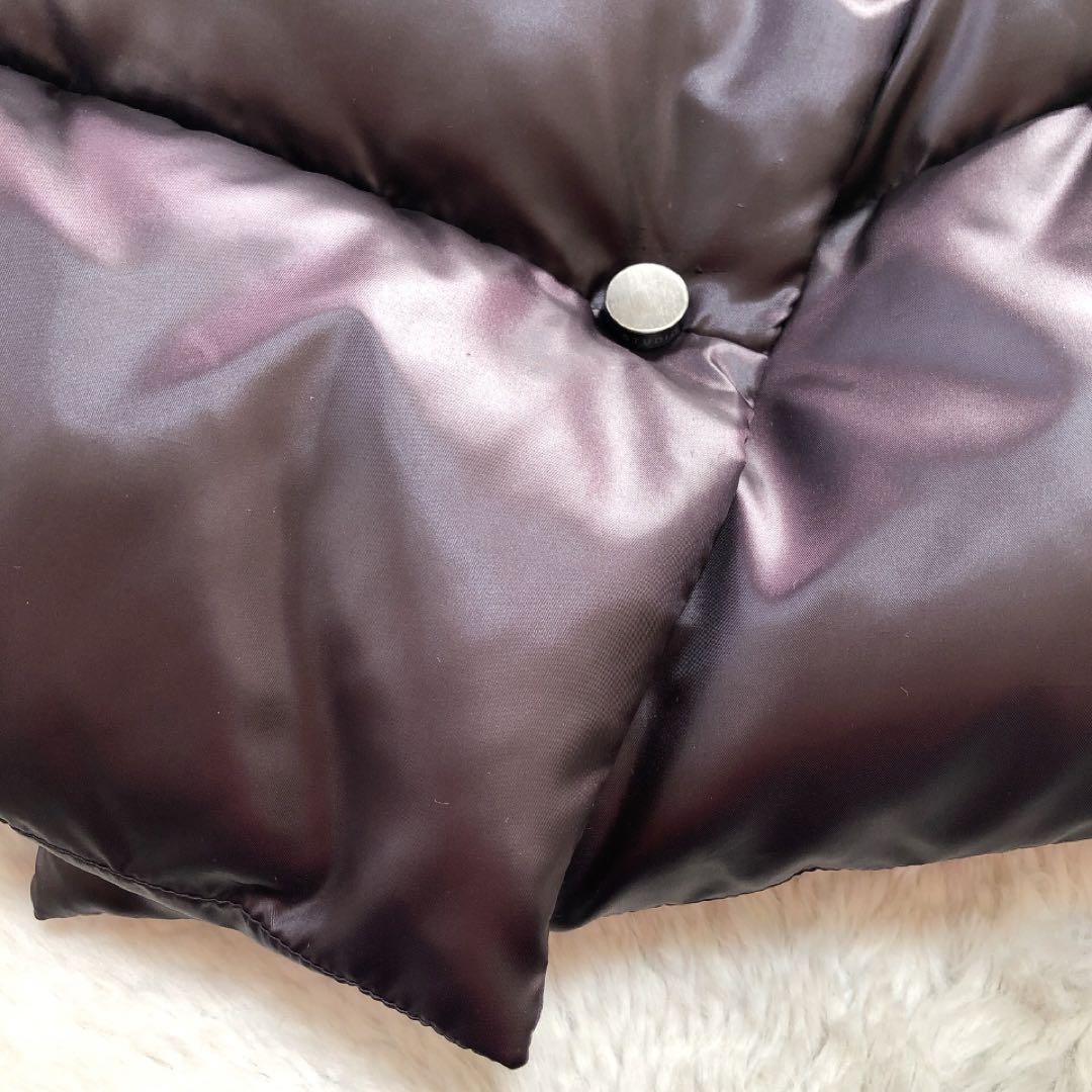 MaxMara*マックスマーラ ショートダウンコート ジャケット 光沢 紫 42