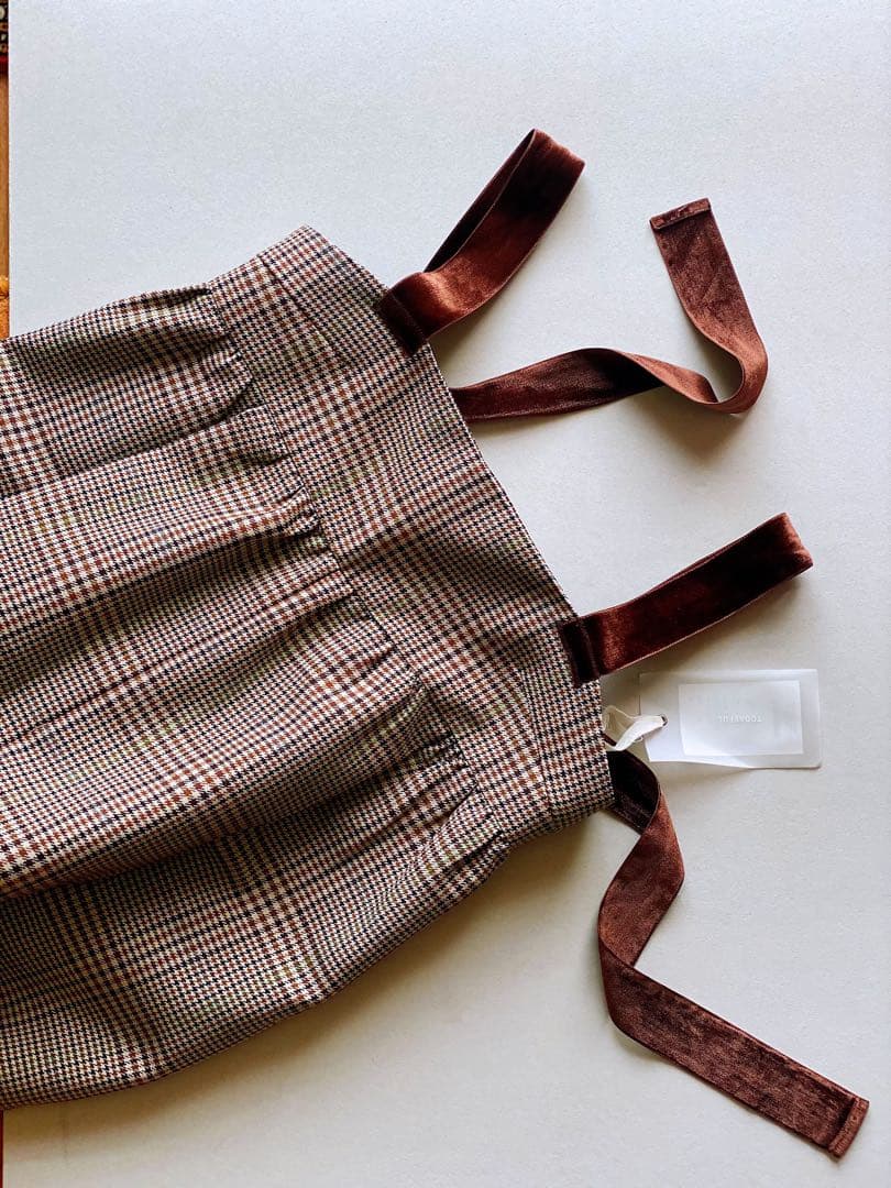 新品タグ付きTODAYFUL チェックワイドコンビネゾン - メルカリ