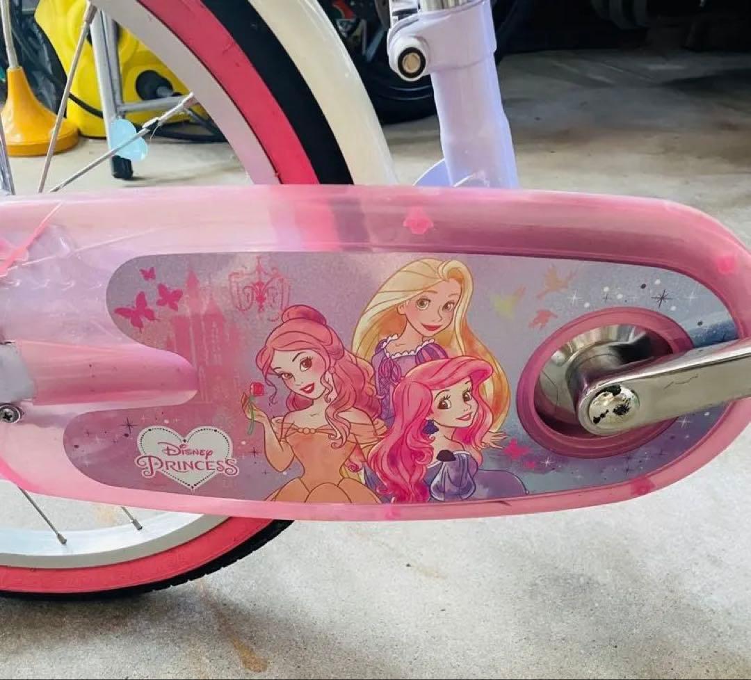 【美品】ディズニープリンセス ゆめかわ　自転車 《18インチ》補助輪あり