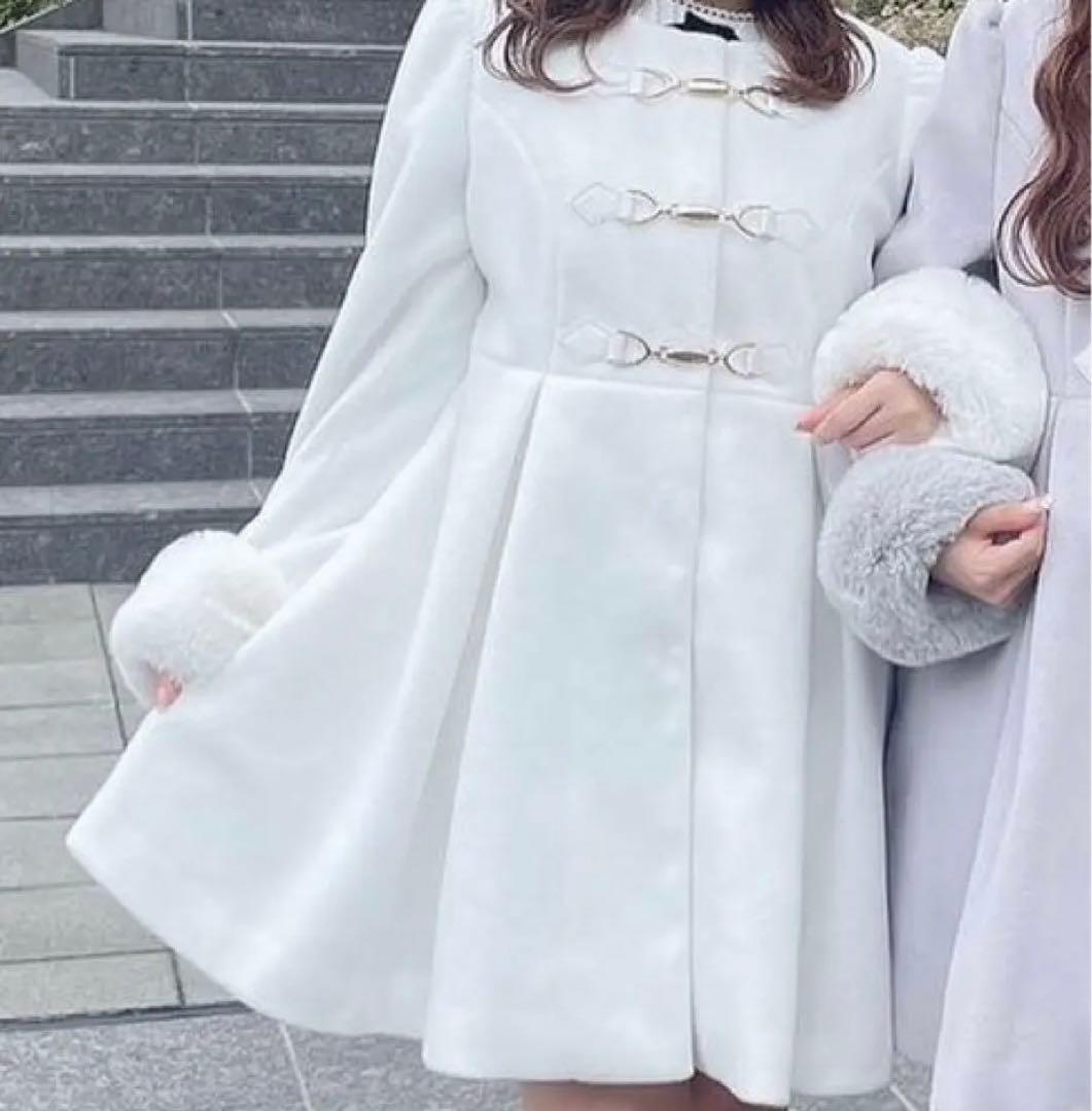 evelyn コート 2023 ホワイト S - メルカリ