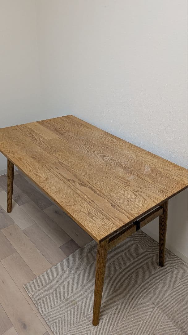 【たのメル便送料込♪】MOMO NATURAL ダイニングテーブル 脇木工 無垢 モモナチュラル ダイニングテーブル 135cm 天然木 - メルカリ