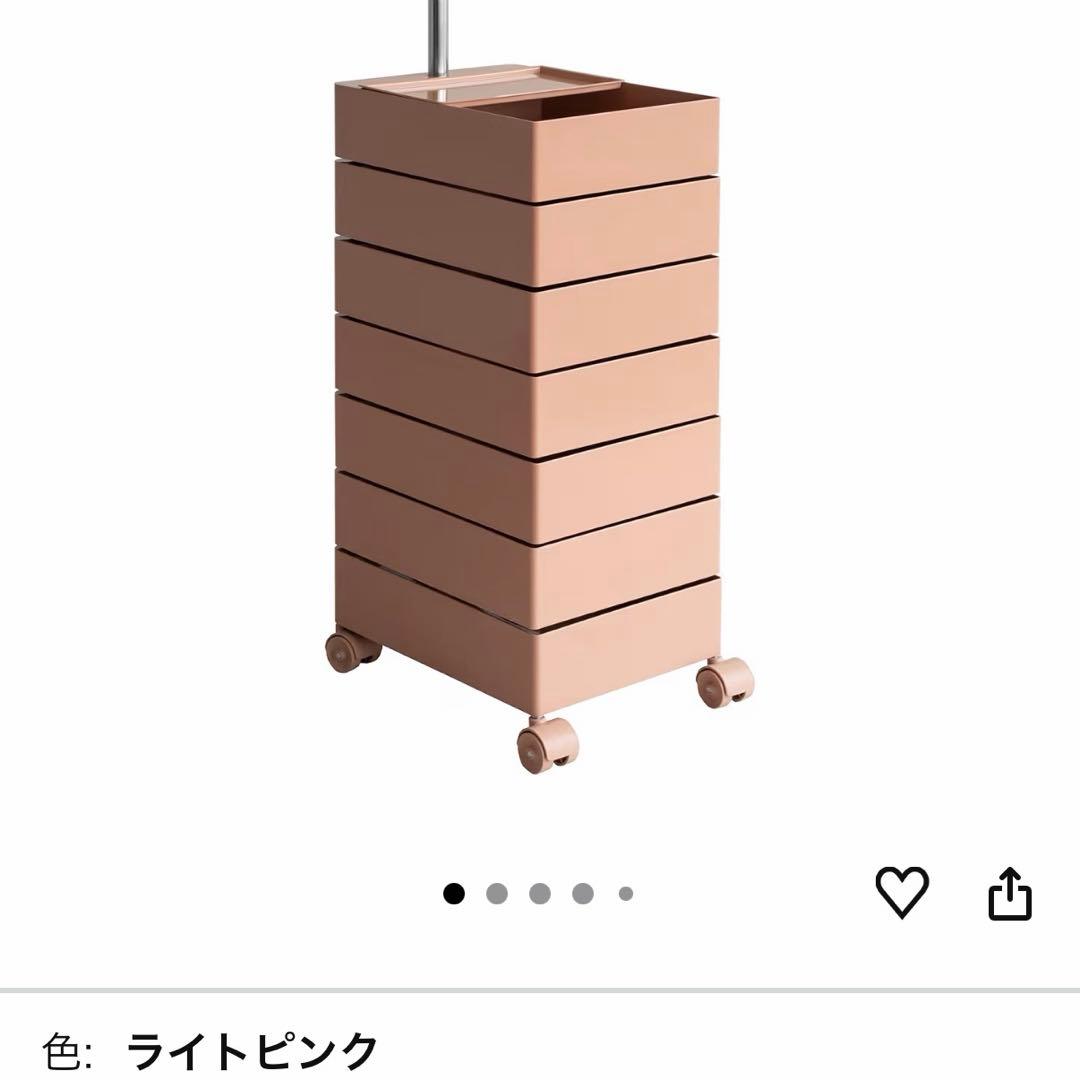 宮武製作所 マルチワゴン Pluna(プルーナ) ライトピンク 7段 宮武製作所 マルチワゴン Pluna(プルーナ) ライトピンク 7段 - メルカリ