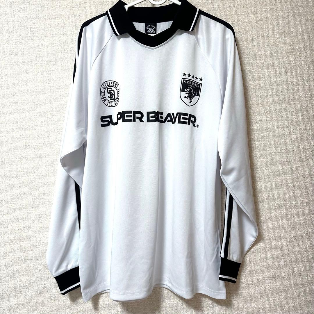SUPER BEAVER サッカーシャツ ホワイト Lサイズ 長袖