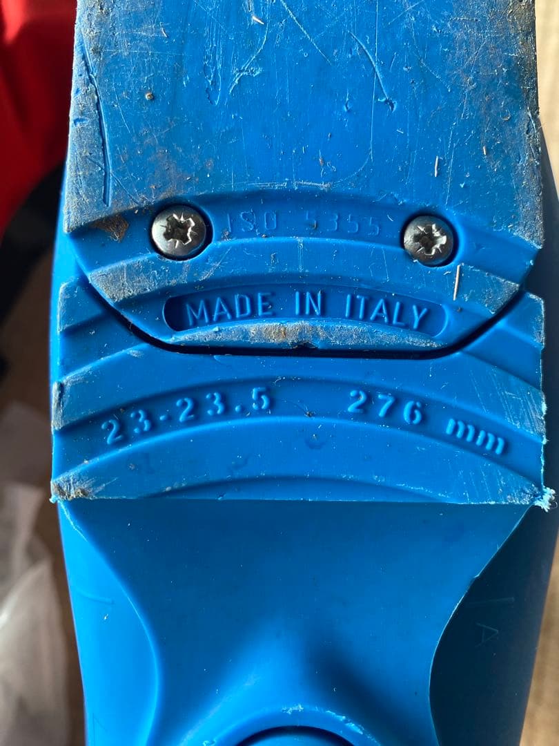 送料込★LANGE 女性用スキーブーツ 青/オレンジ　23〜23.5cm