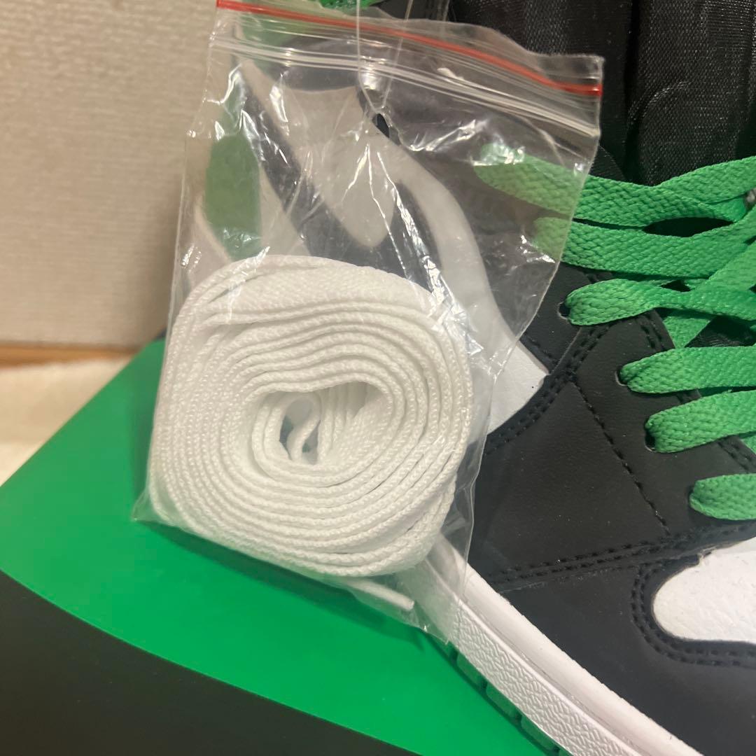 NIKE スニーカー ジョーダン メンズ 27.5cm グリーン ブラック