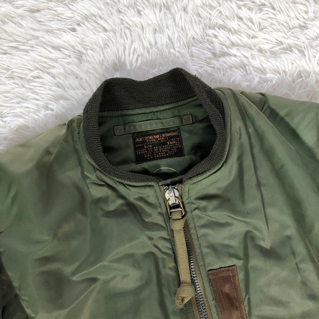 バズリクソンズ 50s復刻 MA-1 フライトジャケット【S】ウール中綿 黒