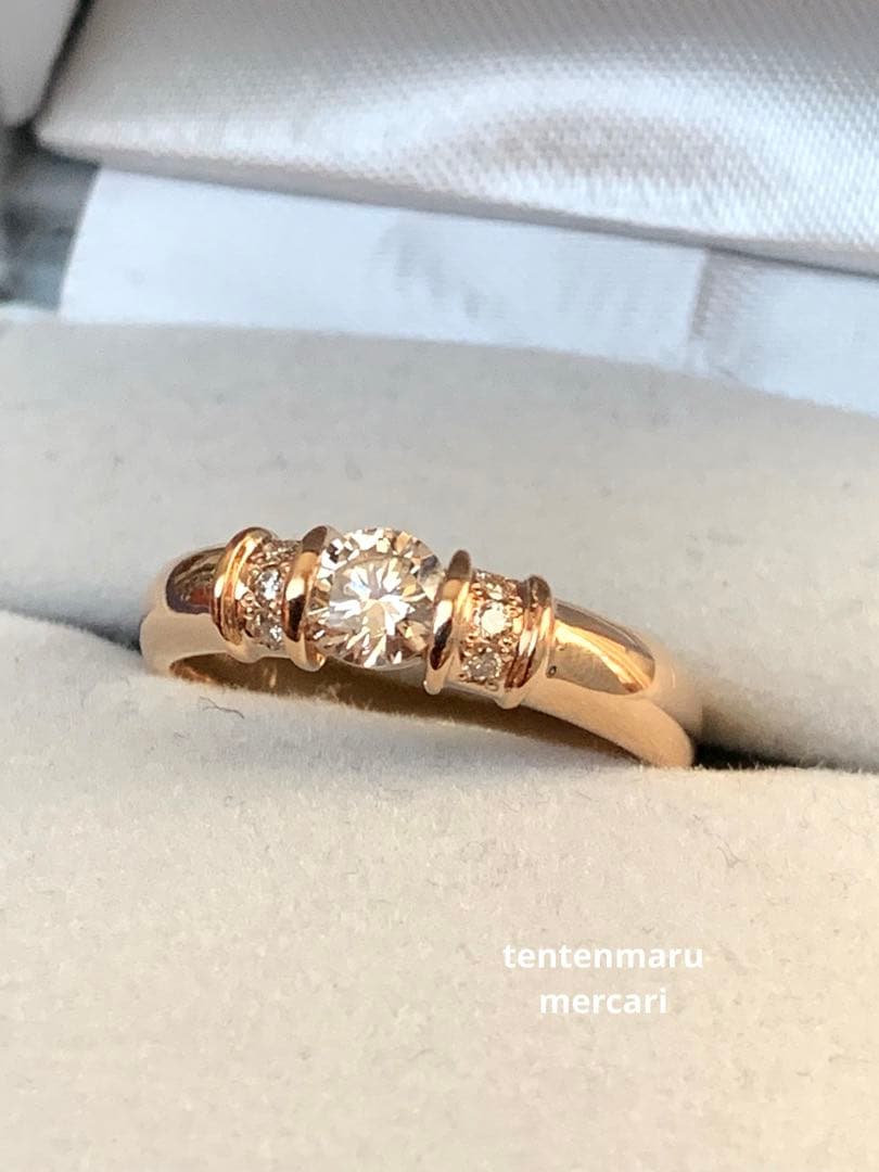 ☆*☆様 ESTELLE ☆ K18 0.46ct ダイヤモンドリング ☆美品☆