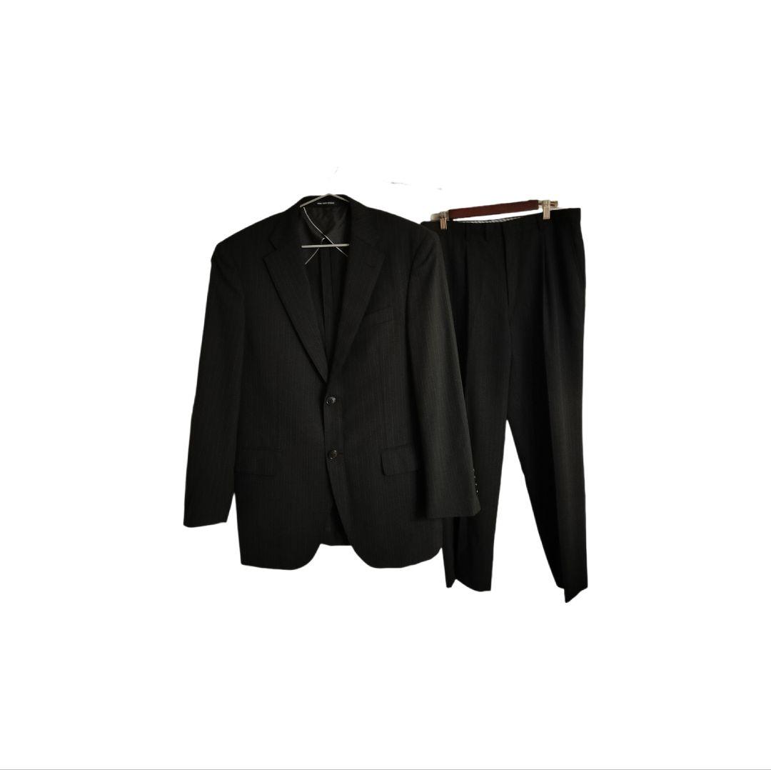 美品 スーツセットアップ ユキトリイ YUKI TORII ストライプ 黒 - メルカリ