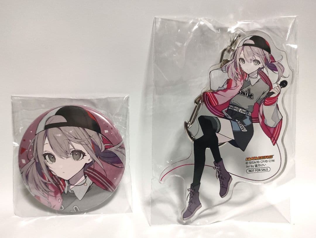 プロセカ 小豆沢こはね CD購入特典 アクリルキーホルダー 缶バッジ