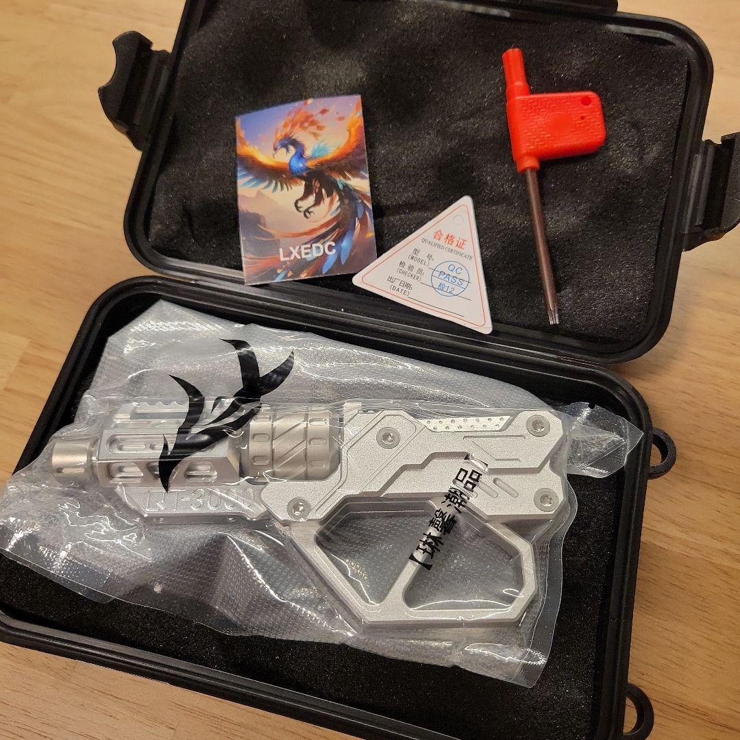 QT-3000 銃型 金属製 シルバー