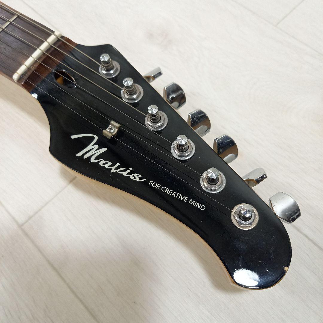 Mavis ストラトキャスター ブラック 黒 ミラーピックガード - メルカリ