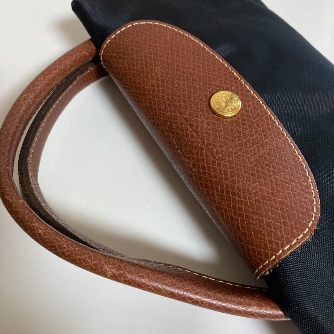 《極美品》ロンシャン　ルプリアージュ　バッグ 折り畳みトラベルバッグ　ボストン黒