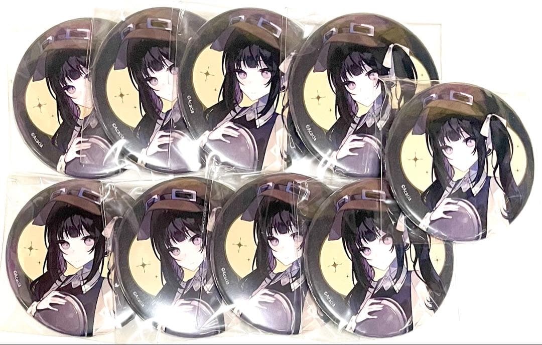 魔法少女ノ魔女裁判 黒部ナノカ 江ノ島コラボカフェ 缶バッジ 9個