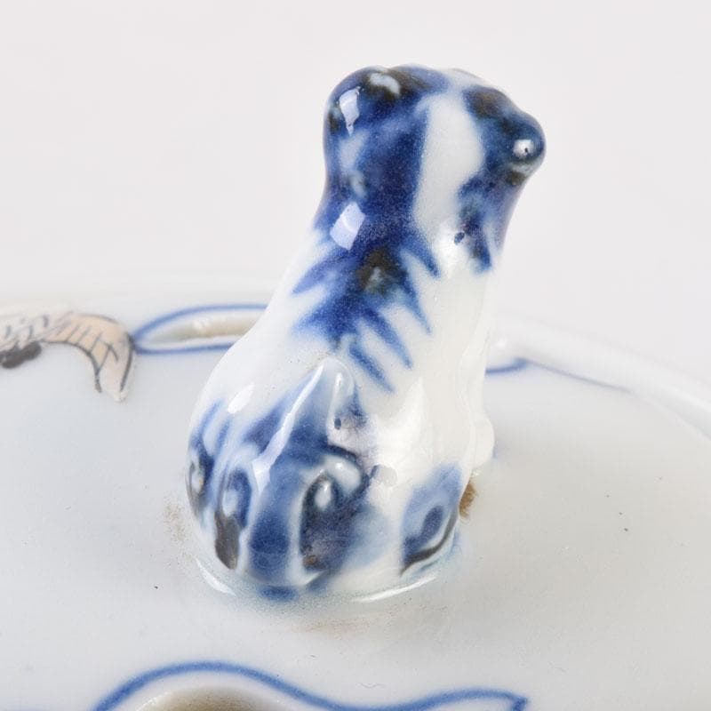 陶芸家 森野嘉光作 染錦 七福神図 双耳香炉 共箱 V 8506 - メルカリ