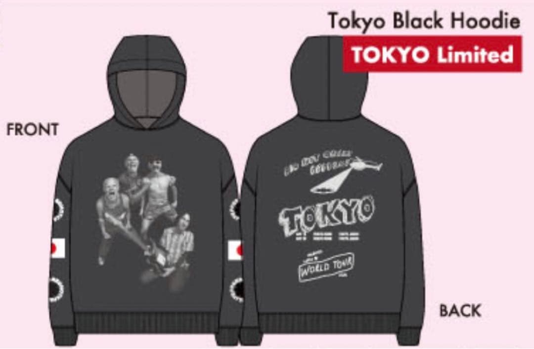 レッチリ  日本限定　パーカー　ブラック 東京ドーム 2024